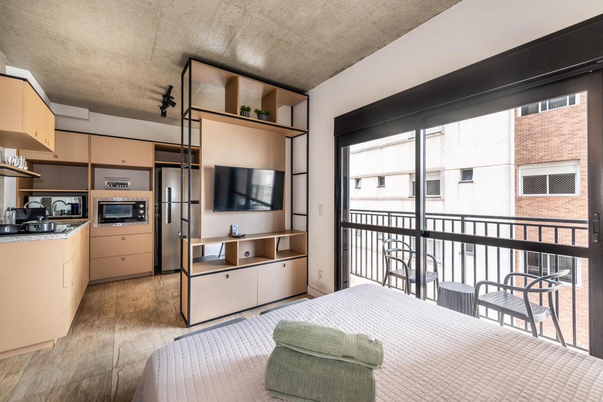 83 New Studio Next Paulista Av, Fast Wifi And Balcony São Paulo Kültér fotó