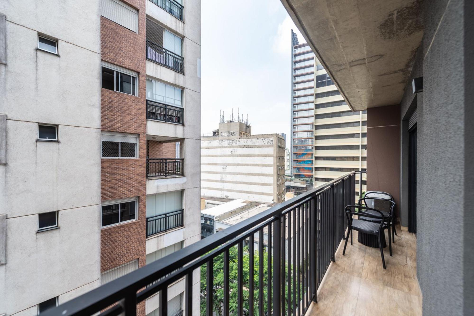 83 New Studio Next Paulista Av, Fast Wifi And Balcony São Paulo Kültér fotó